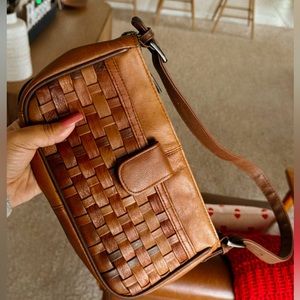 Italian leather shoulder bag